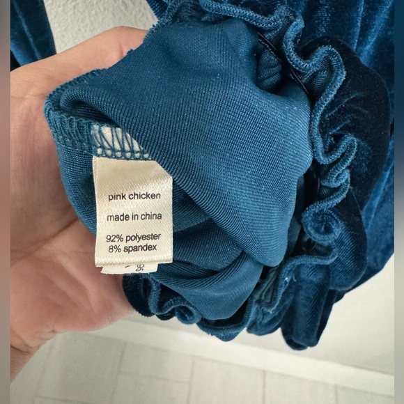 Pink Chicken Baby Girls Velour Quinn Bubble. Size 12/18M - Picture 3 of 8